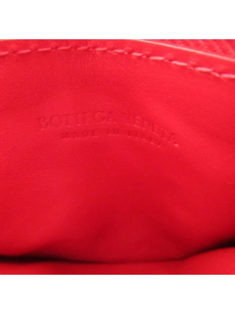 Bottega Veneta Maxi Intrecciato Leather Red Coin Case